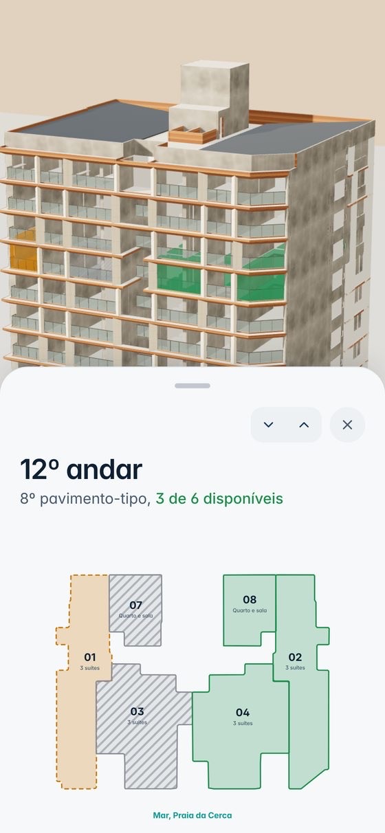 View: planta do andar
